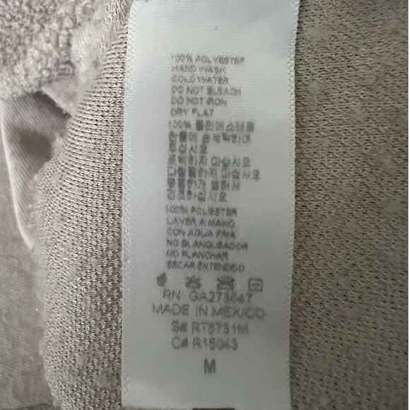 Windsor Hooded Cropped Sweater Womens M Cream Sherpa Cozy Soft Girl Neutral - Picture 6 of 6